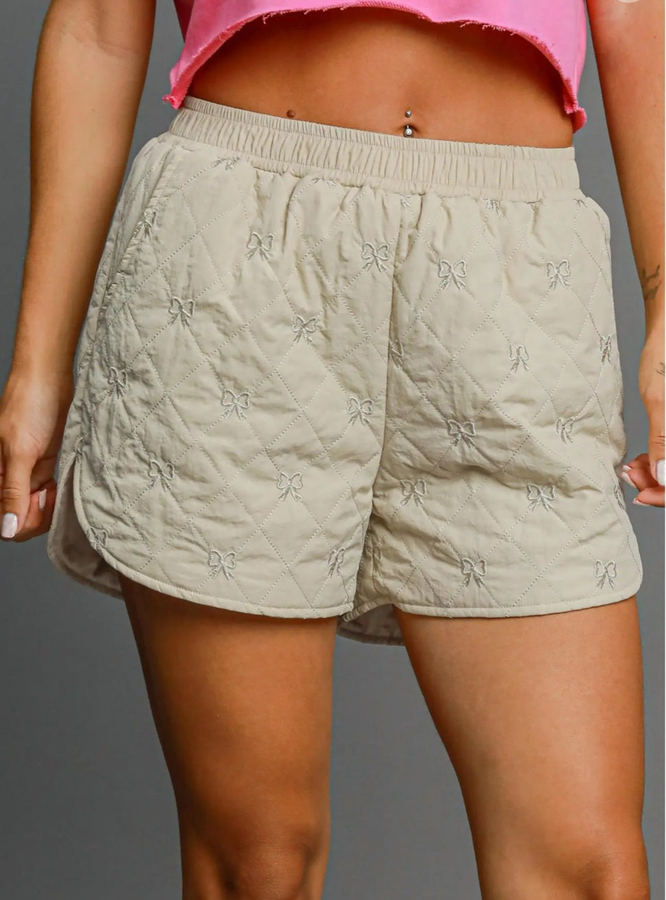 Bow Bliss Quilted shorts